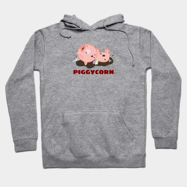 Piggycorn - Pig Pun Hoodie by Allthingspunny